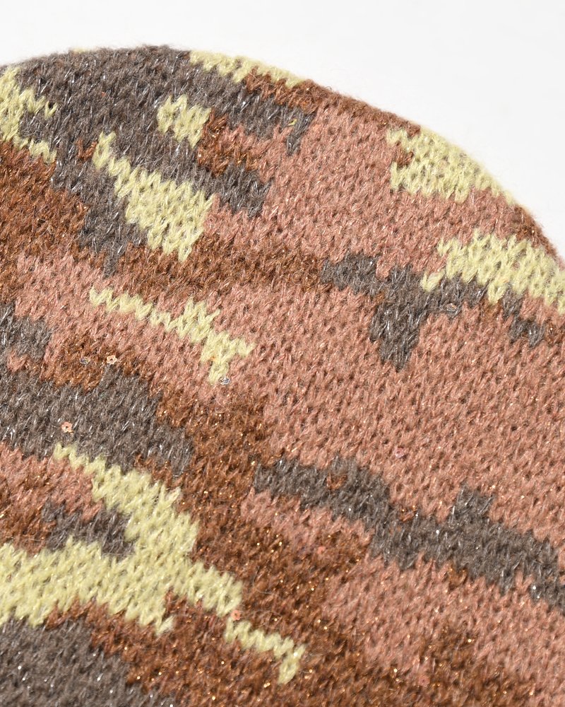 CAMO SINGLE BEANIE -BROWN CAMO-