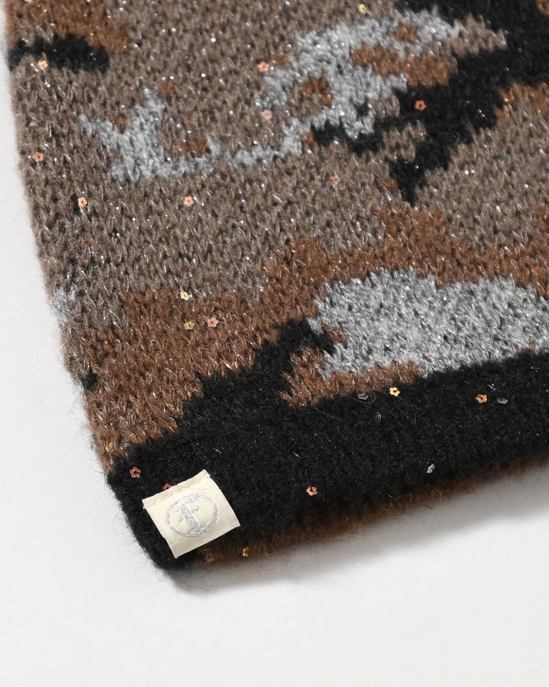 CAMO SINGLE BEANIE -NIGHT CAMO-