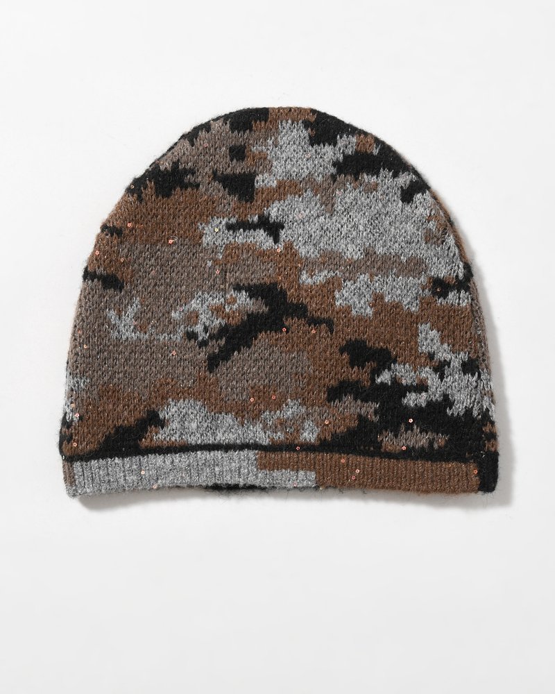 CAMO SINGLE BEANIE -NIGHT CAMO-