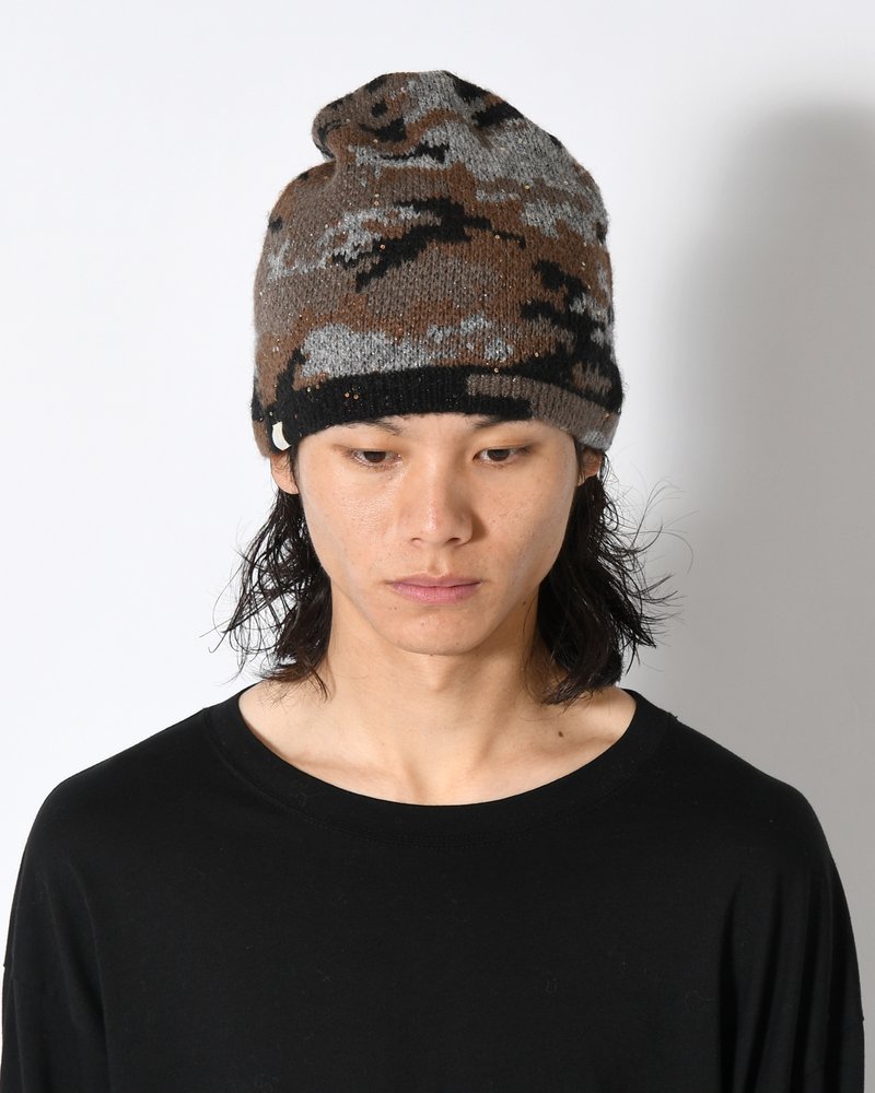 CAMO SINGLE BEANIE -NIGHT CAMO-