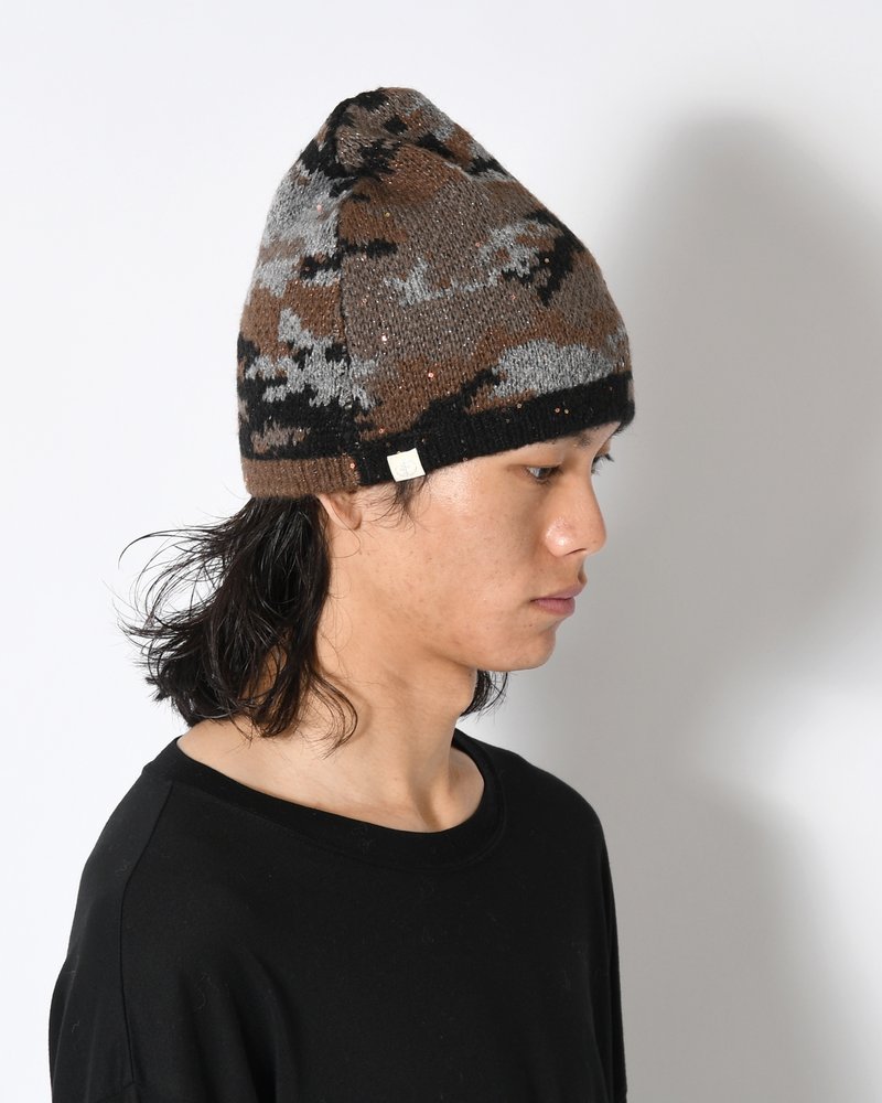 CAMO SINGLE BEANIE -NIGHT CAMO-