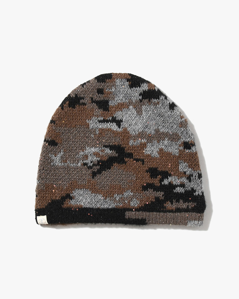 CAMO SINGLE BEANIE -NIGHT CAMO-