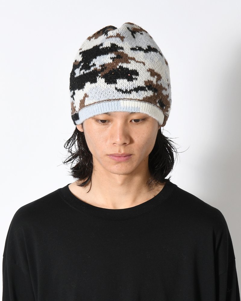 CAMO SINGLE BEANIE -SKY CAMO-