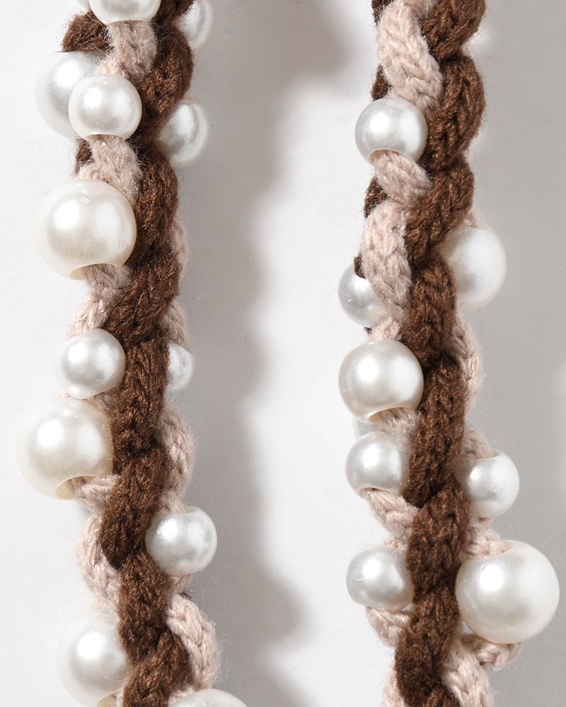 PEARL CORD -BROWN-