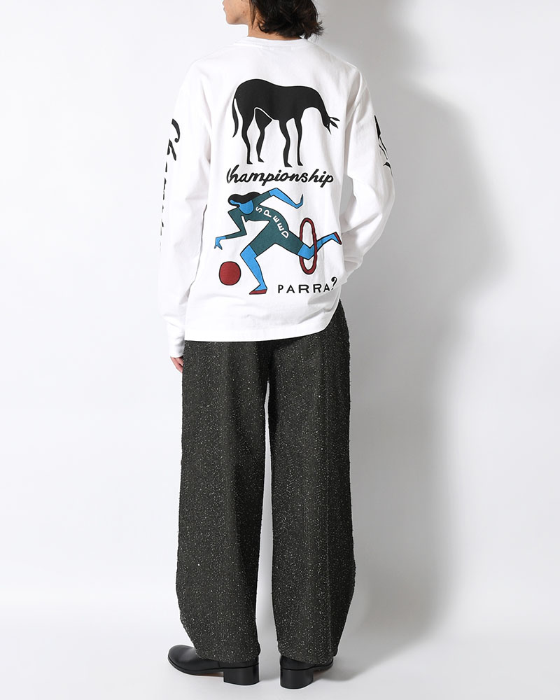 DIVINE HAMMER LONG SLEEVE T-SHIRT -WHITE-