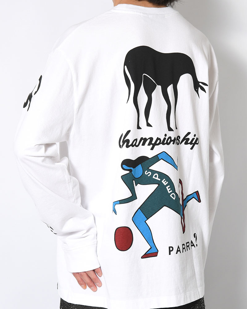 DIVINE HAMMER LONG SLEEVE T-SHIRT -WHITE-