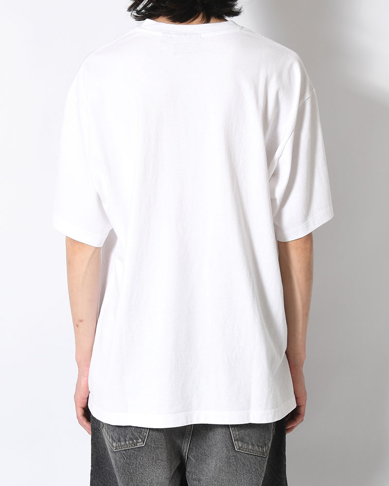 PING PONGED T-SHIRT -WHITE-