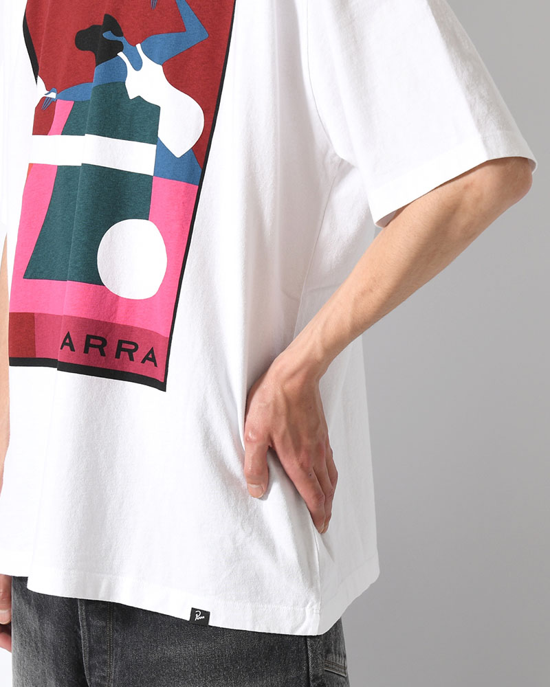 PING PONGED T-SHIRT -WHITE-
