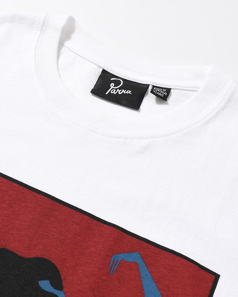PING PONGED T-SHIRT -WHITE-