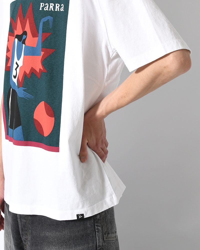 BASEKETBALL T-SHIRT -WHITE-