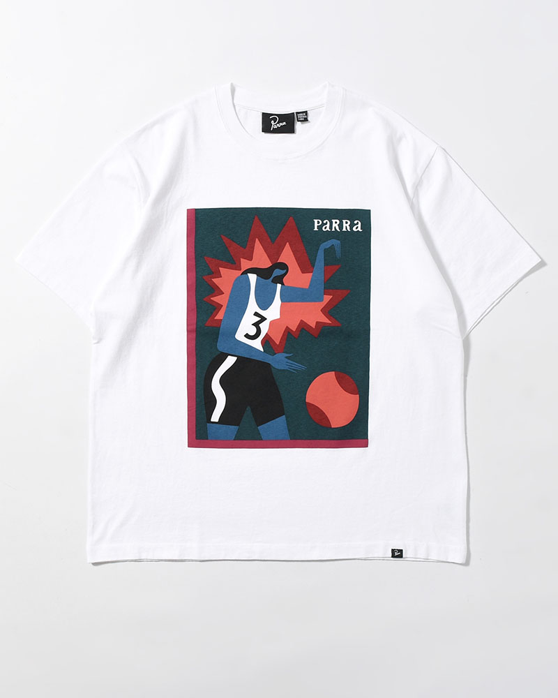 BASEKETBALL T-SHIRT -WHITE-