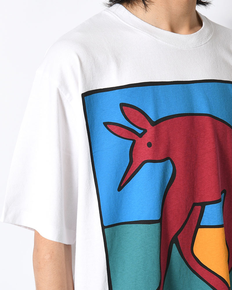 BEAR DOG HAMMER T-SHIRT -WHITE-
