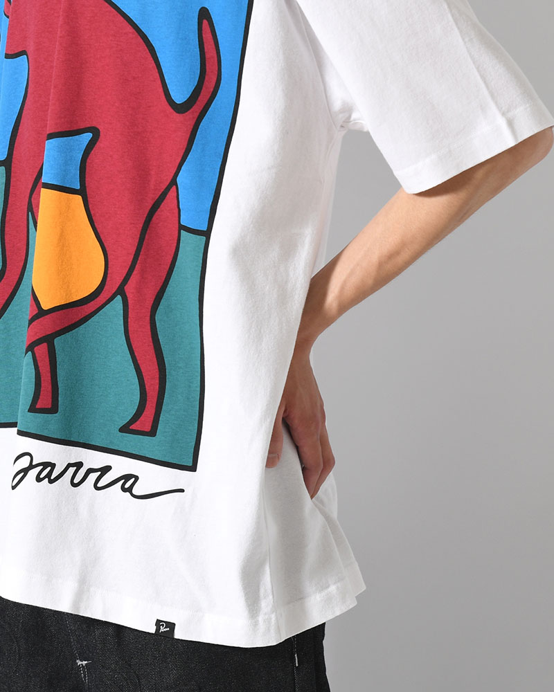 BEAR DOG HAMMER T-SHIRT -WHITE-