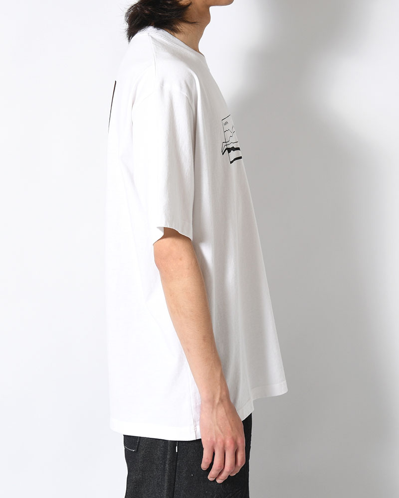 VERTICAL THOUGHTS T-SHIRT -WHITE-