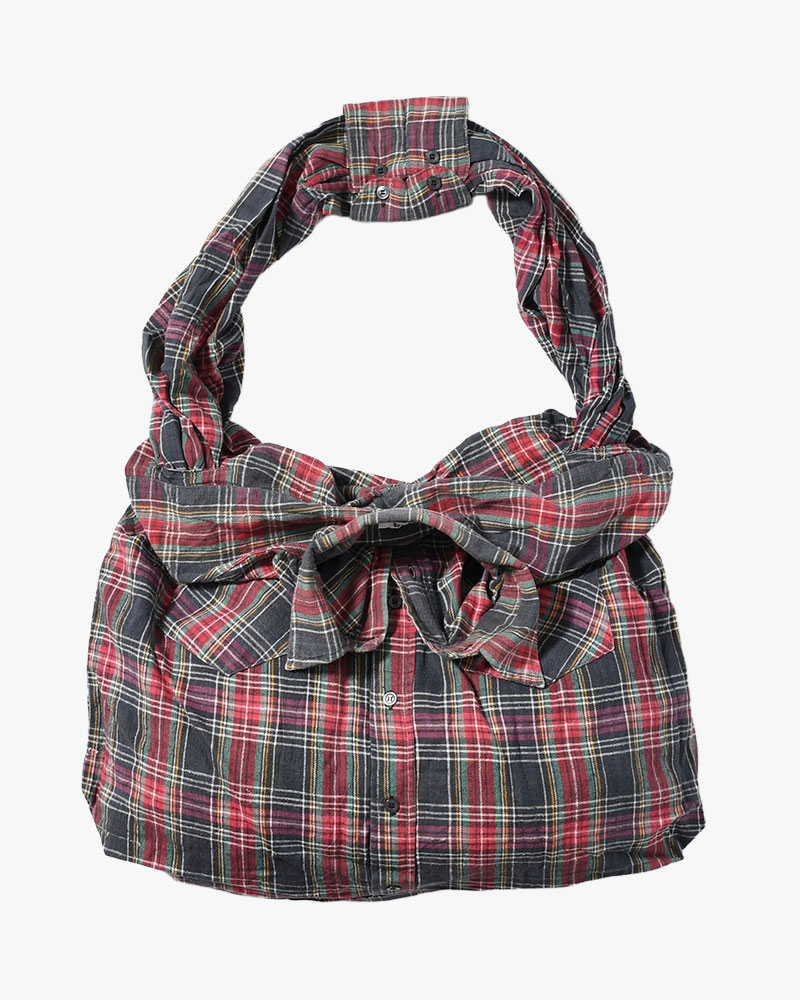 REWORK SHIRTS BAG -Used flannel shirts -TYPE:A-