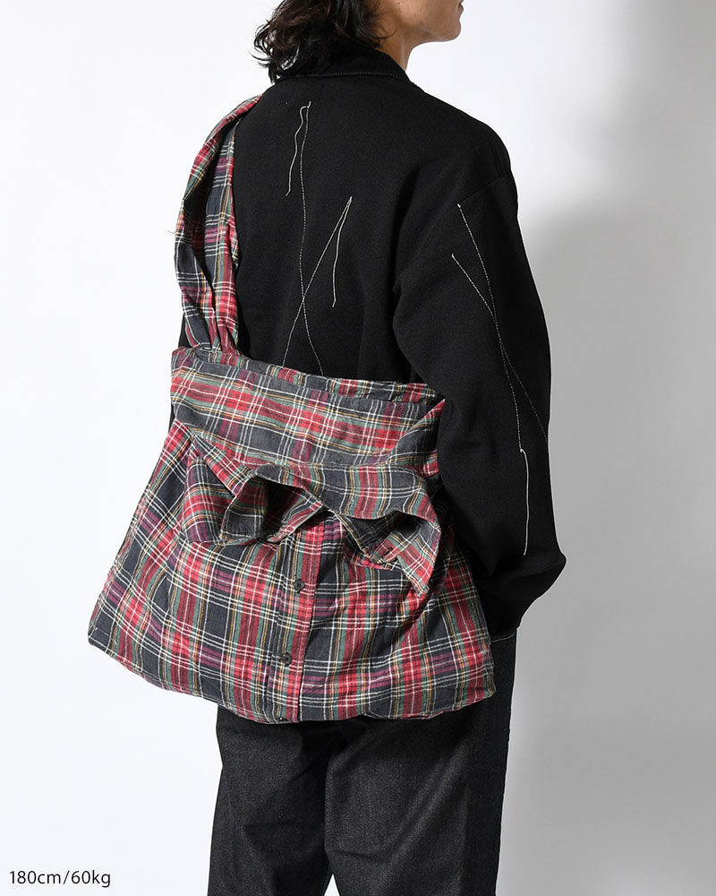 REWORK SHIRTS BAG -Used flannel shirts -TYPE:A-