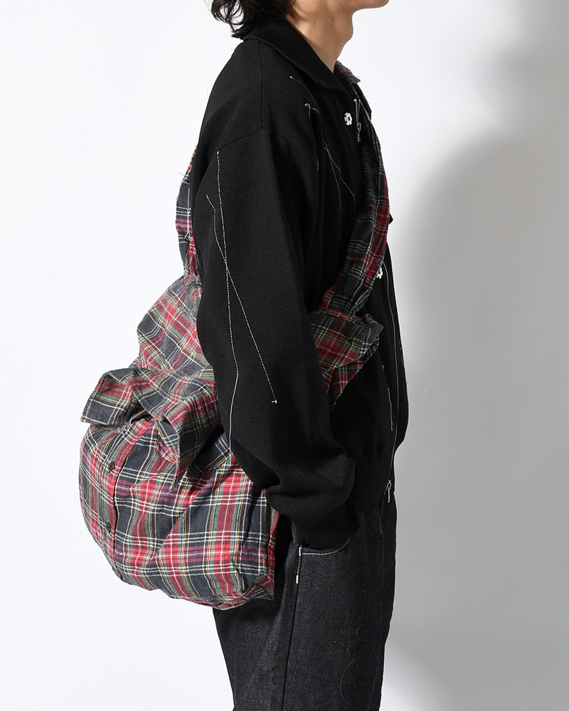 REWORK SHIRTS BAG -Used flannel shirts -TYPE:A-