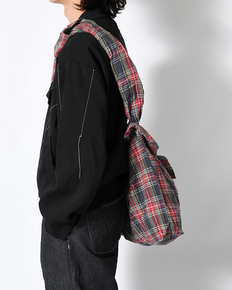 REWORK SHIRTS BAG -Used flannel shirts -TYPE:A-