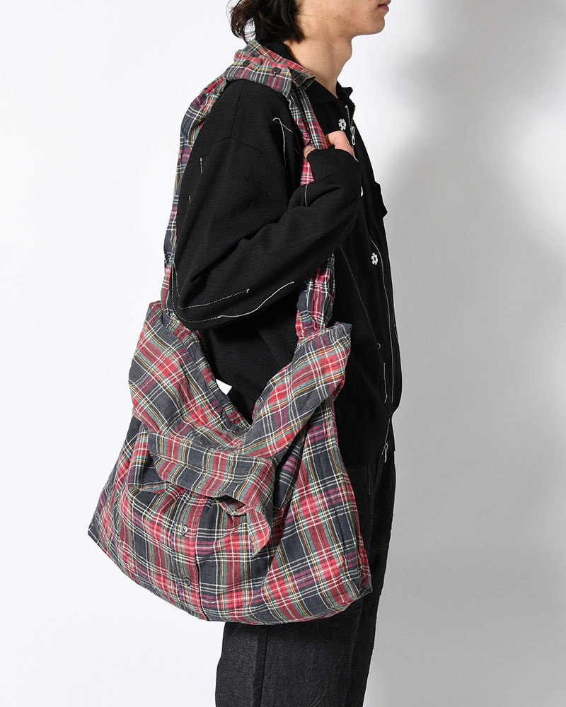 REWORK SHIRTS BAG -Used flannel shirts -TYPE:A-