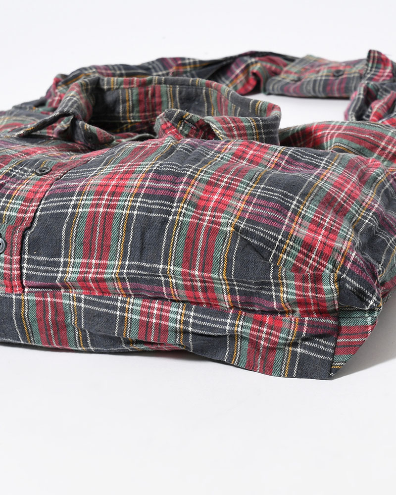 REWORK SHIRTS BAG -Used flannel shirts -TYPE:A-
