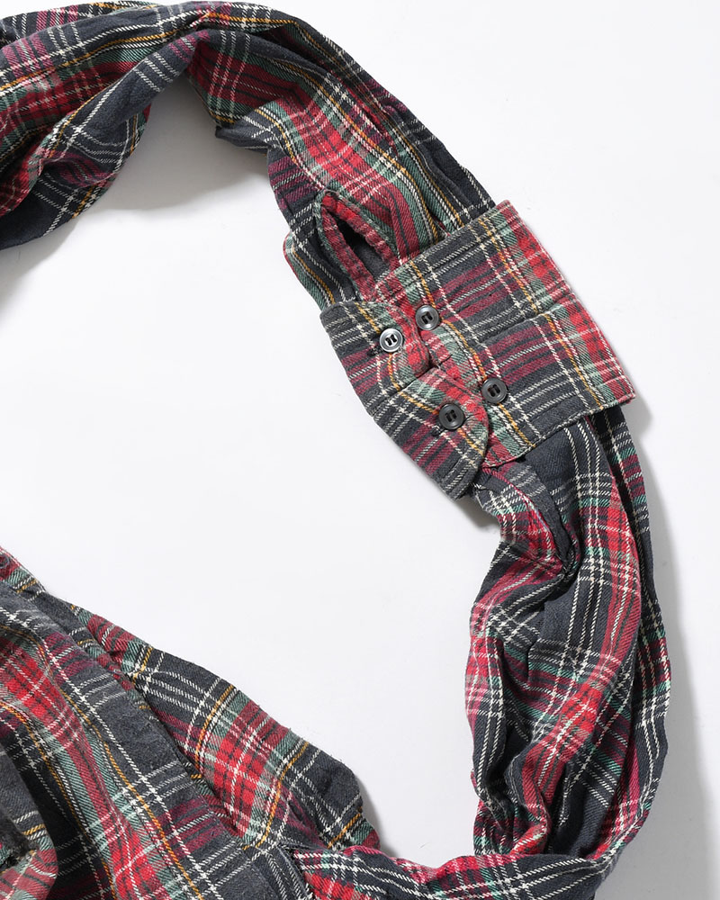 REWORK SHIRTS BAG -Used flannel shirts -TYPE:A-