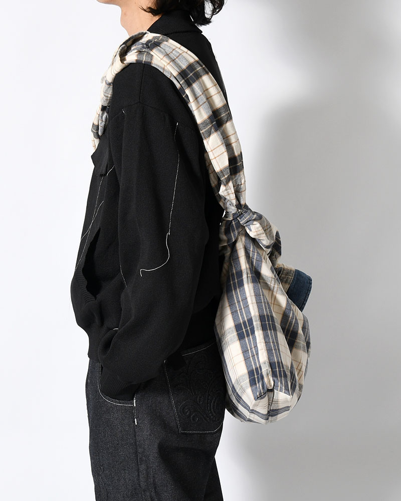 REWORK SHIRTS BAG -Used flannel shirts -TYPE:B-