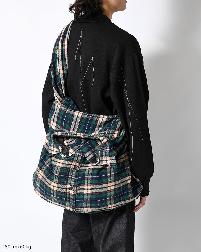 REWORK SHIRTS BAG -Used flannel shirts -TYPE:C-