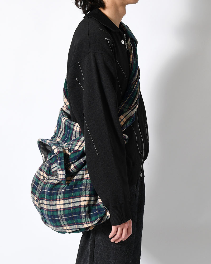 REWORK SHIRTS BAG -Used flannel shirts -TYPE:C-