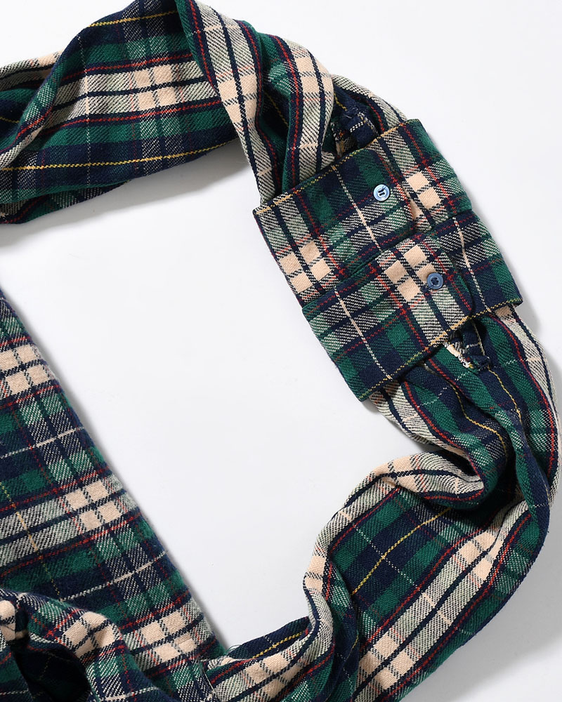 REWORK SHIRTS BAG -Used flannel shirts -TYPE:C-