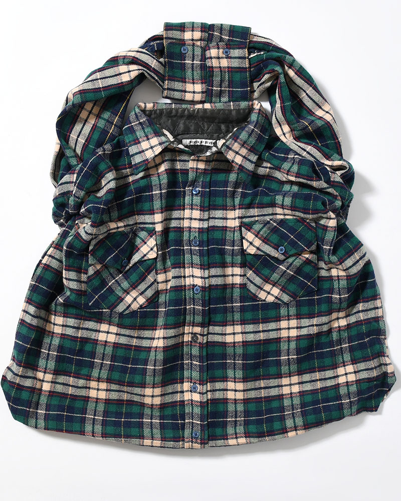 REWORK SHIRTS BAG -Used flannel shirts -TYPE:C-