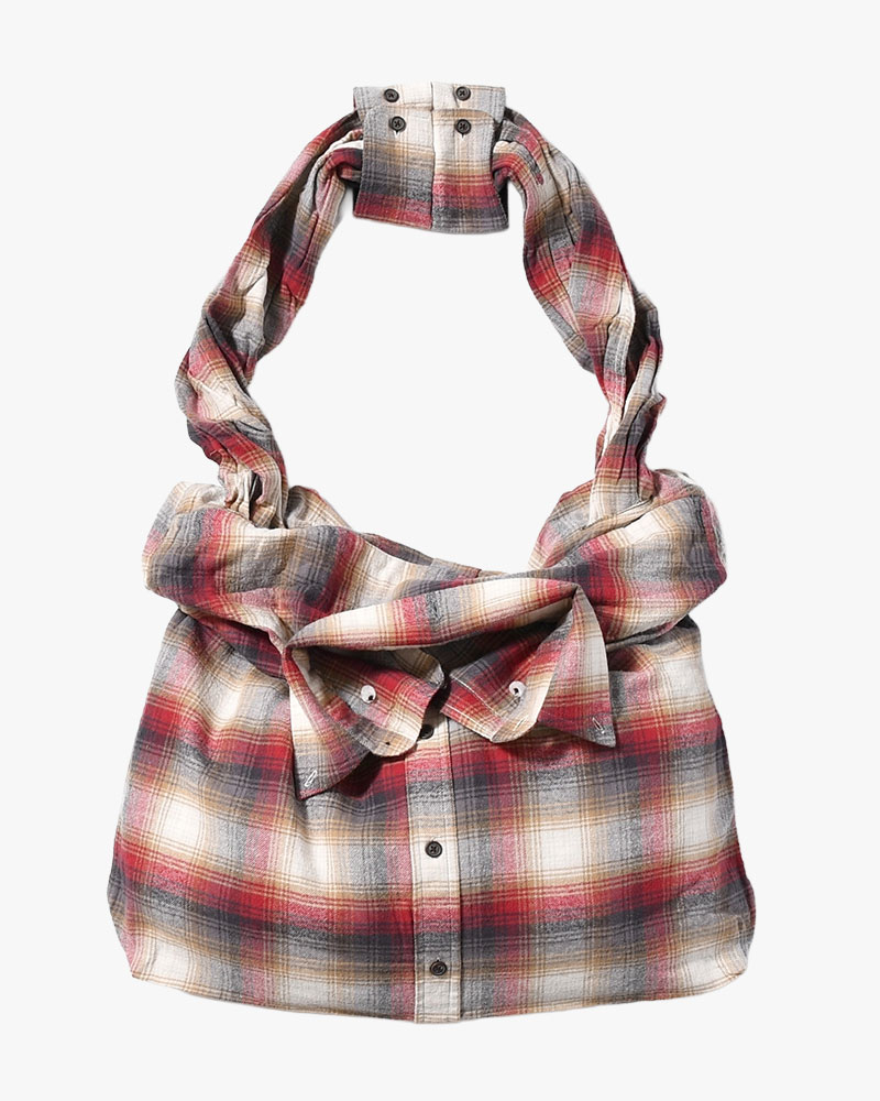 REWORK SHIRTS BAG -Used flannel shirts -TYPE:D-