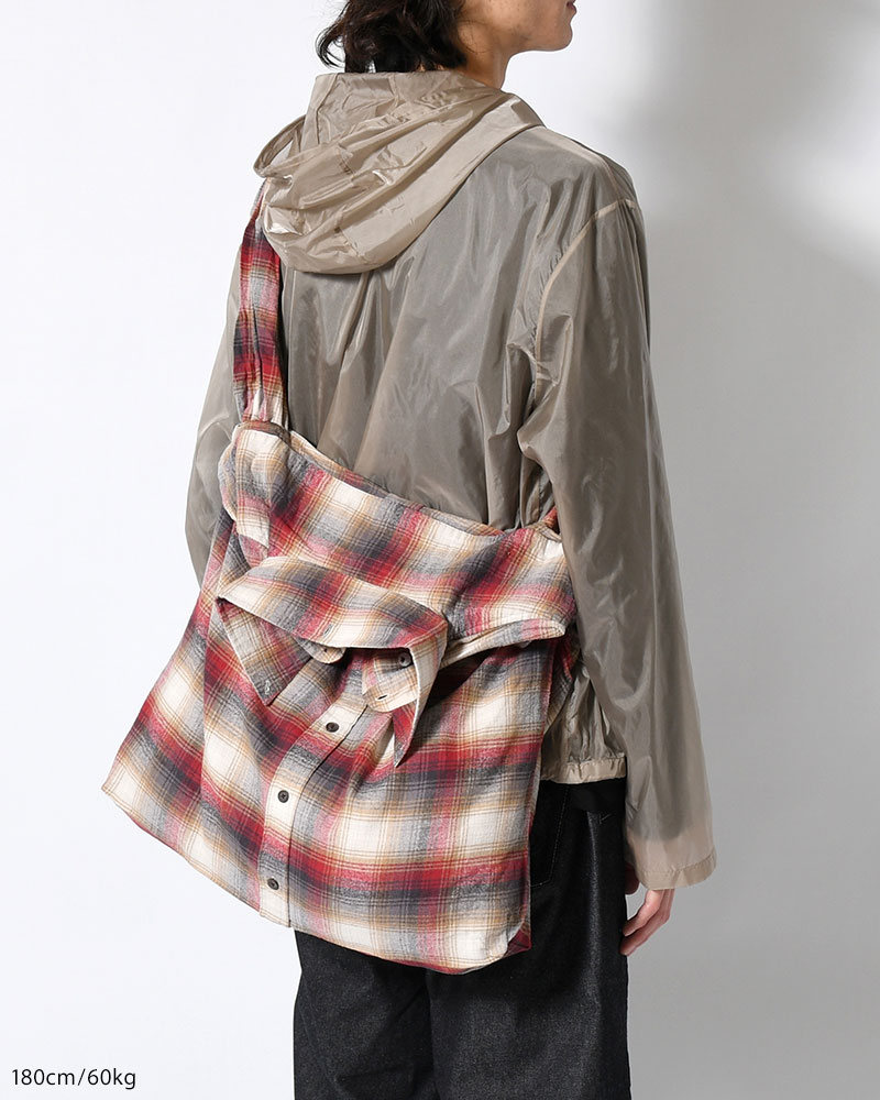 REWORK SHIRTS BAG -Used flannel shirts -TYPE:D-