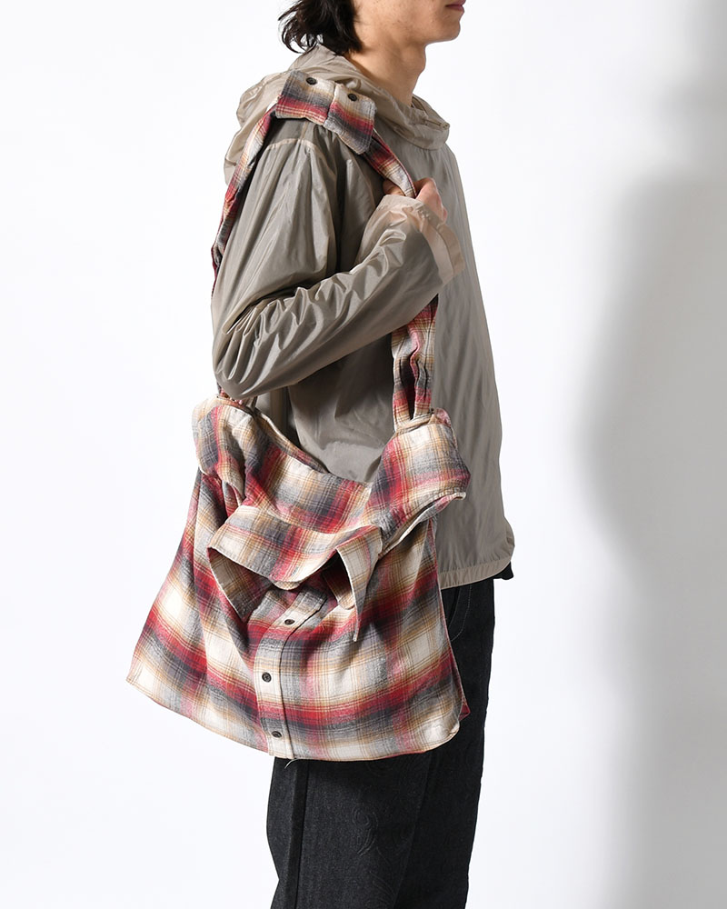 REWORK SHIRTS BAG -Used flannel shirts -TYPE:D-