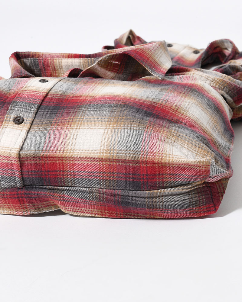REWORK SHIRTS BAG -Used flannel shirts -TYPE:D-