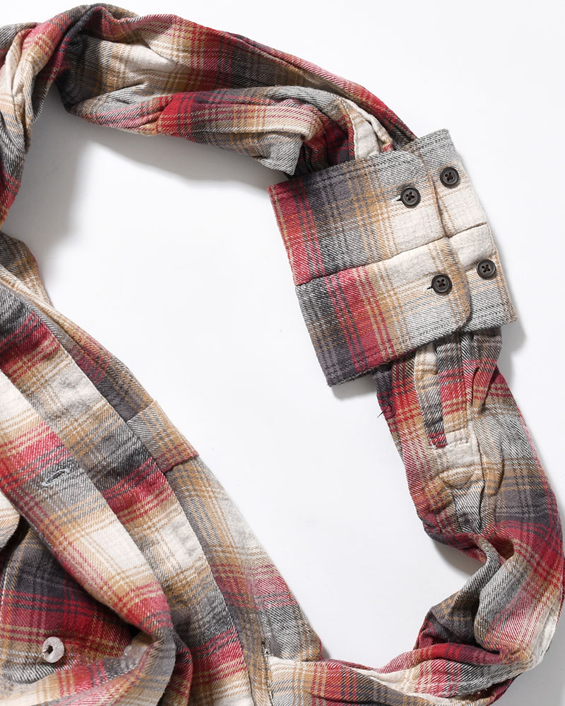 REWORK SHIRTS BAG -Used flannel shirts -TYPE:D-