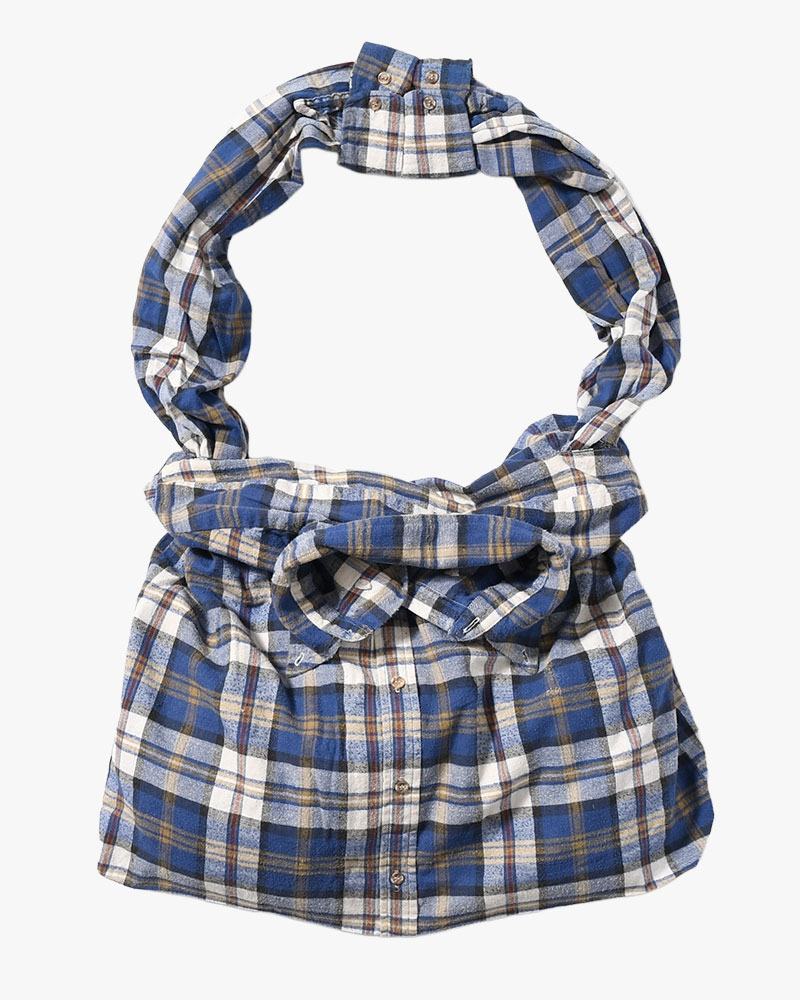 REWORK SHIRTS BAG -Used flannel shirts -TYPE:E-