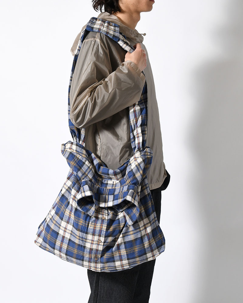 REWORK SHIRTS BAG -Used flannel shirts -TYPE:E-