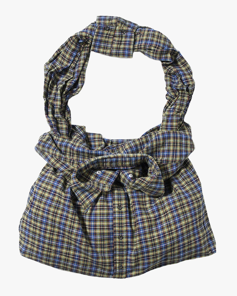 REWORK SHIRTS BAG -Used flannel shirts -TYPE:F-