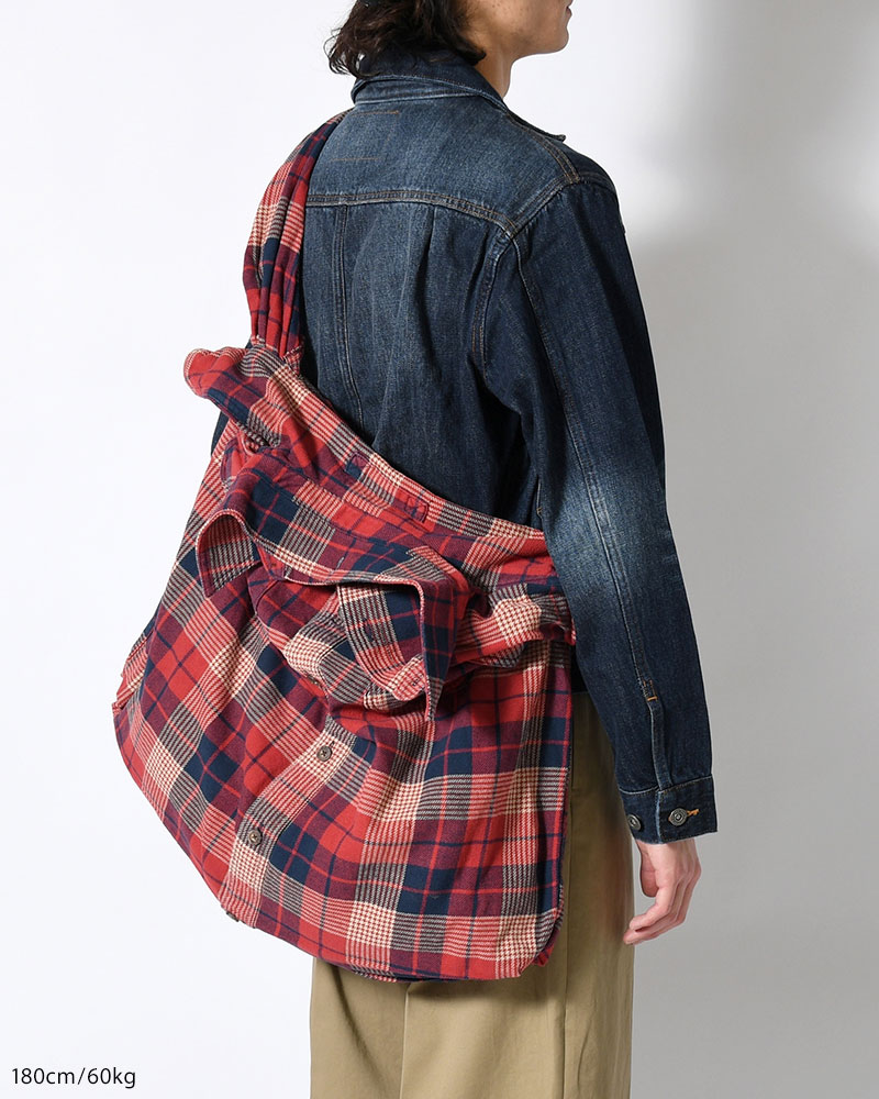 REWORK SHIRTS BAG -Used flannel shirts -TYPE:G-