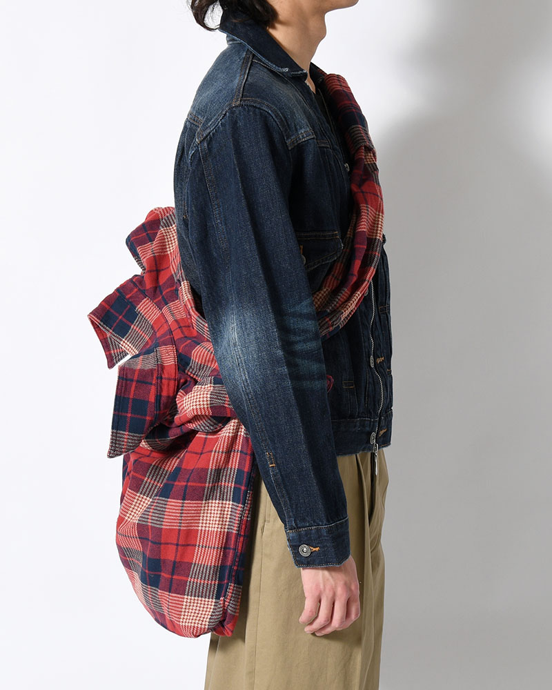 REWORK SHIRTS BAG -Used flannel shirts -TYPE:G-