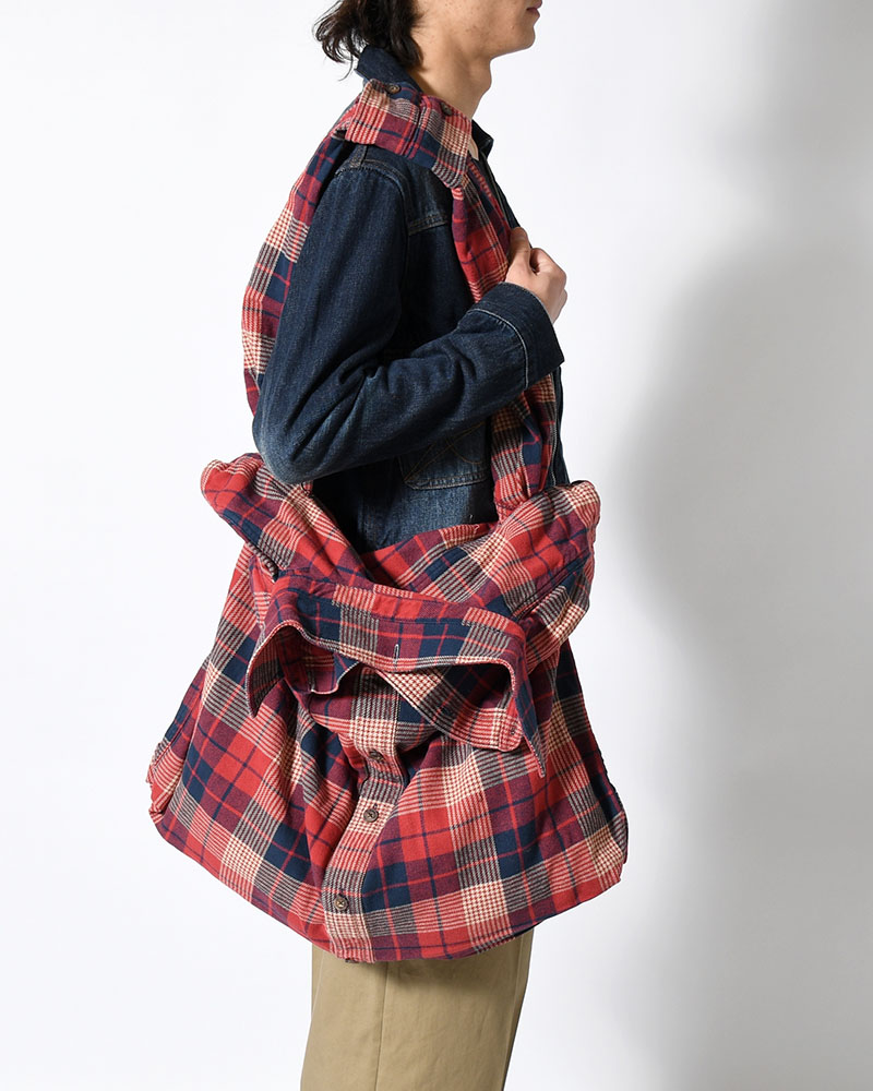 REWORK SHIRTS BAG -Used flannel shirts -TYPE:G-