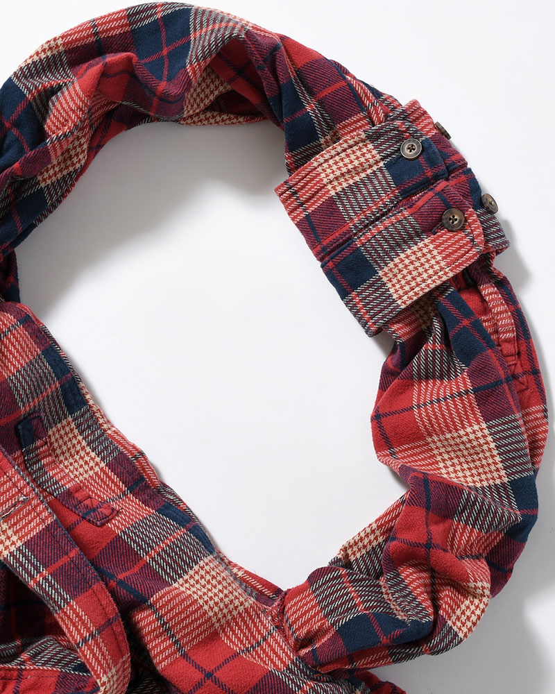 REWORK SHIRTS BAG -Used flannel shirts -TYPE:G-
