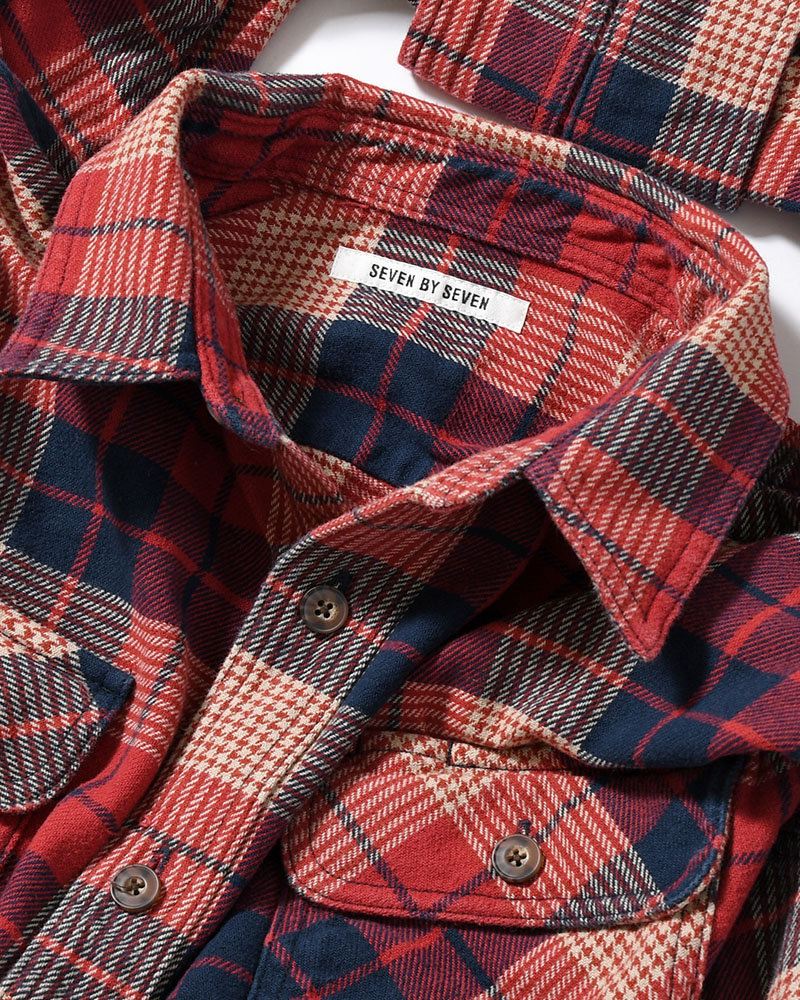 REWORK SHIRTS BAG -Used flannel shirts -TYPE:G-