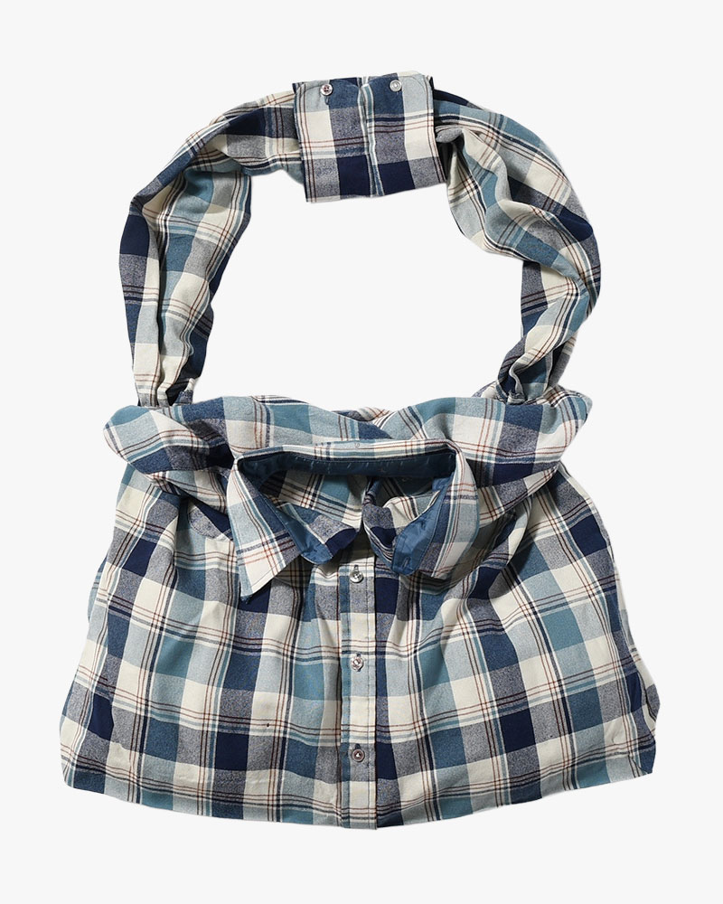 REWORK SHIRTS BAG -Used flannel shirts -TYPE:H-