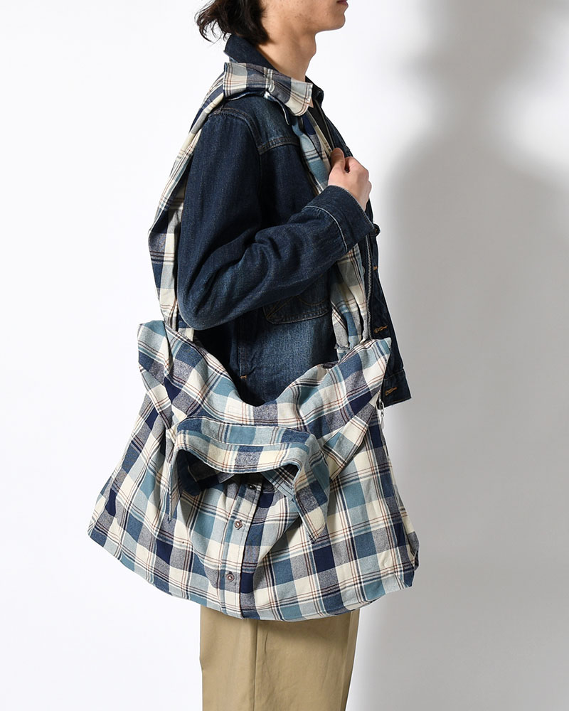 REWORK SHIRTS BAG -Used flannel shirts -TYPE:H-