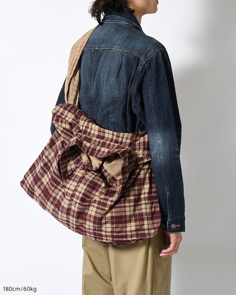 REWORK SHIRTS BAG -Used flannel shirts -TYPE:I-