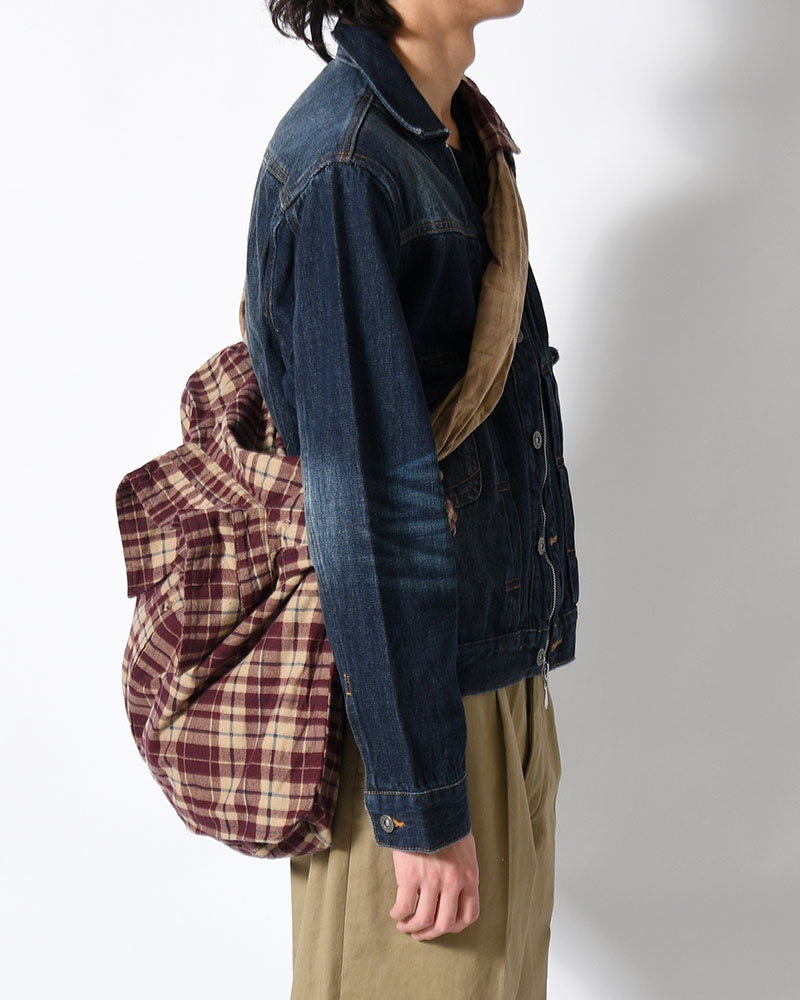 REWORK SHIRTS BAG -Used flannel shirts -TYPE:I-