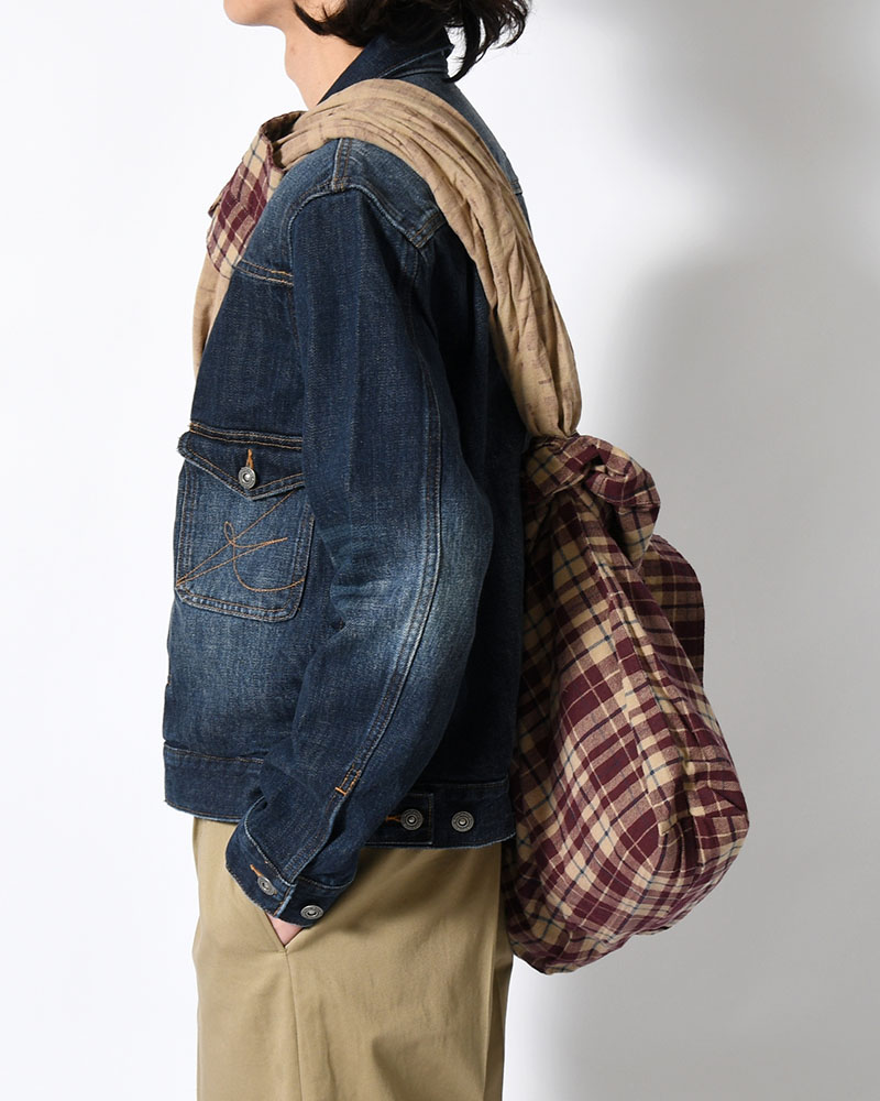 REWORK SHIRTS BAG -Used flannel shirts -TYPE:I-