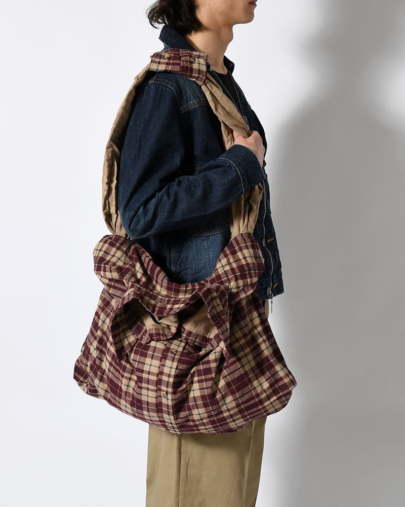 REWORK SHIRTS BAG -Used flannel shirts -TYPE:I-