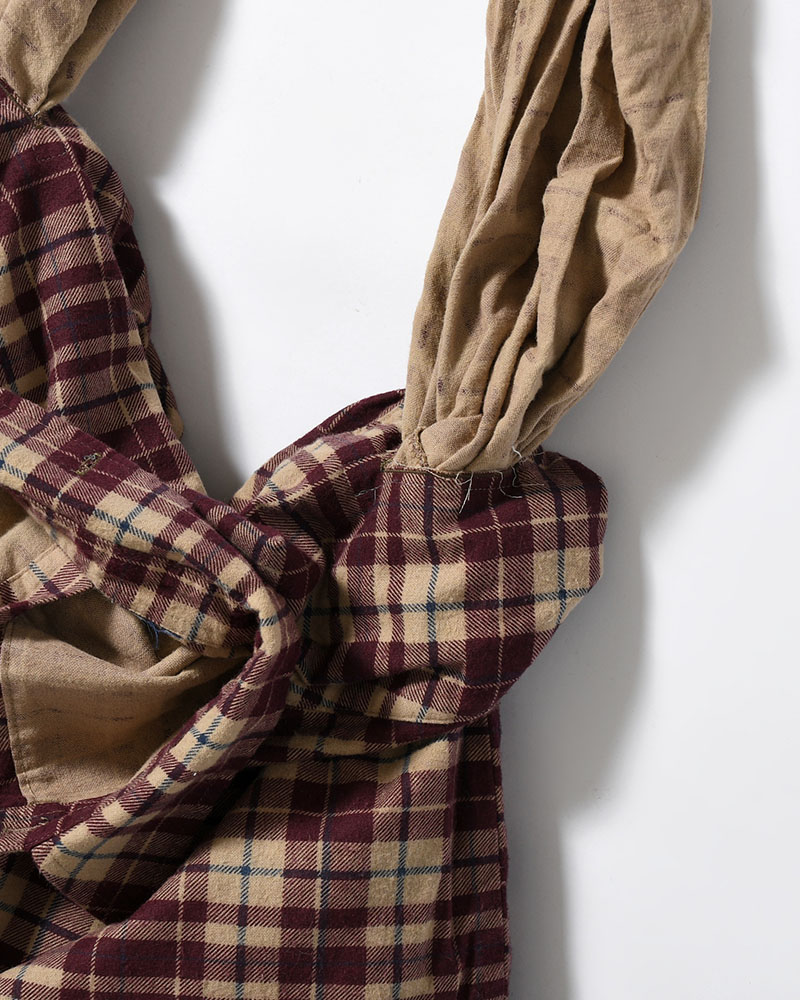 REWORK SHIRTS BAG -Used flannel shirts -TYPE:I-